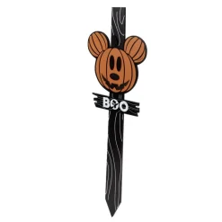 Panneau en bois Disney inscription BOO tête Mickey orange 23,5x2xH80cm-Gifi Online
