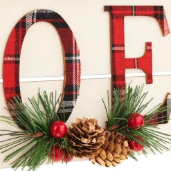 Panneau en bois Noël à suspendre-Gifi