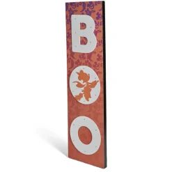 Panneau lumineux Disney inscription BOO blanc et orange 31x3,5xH110cm-Gifi Outlet