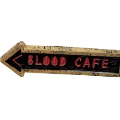 Panneau signalétique Halloween party ou blood café-Gifi Hot