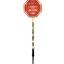 Panneau solaire à planter Père Noël c'est ici vert-Gifi Best