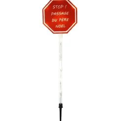 Panneau solaire à planter Père Noël c'est ici vert-Gifi Best