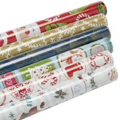 Papier cadeau de Noël L800x70 cm-Gifi New