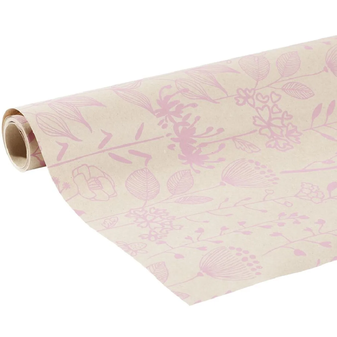 Papier cadeau kraft motif nature 200x70cm-Gifi Sale