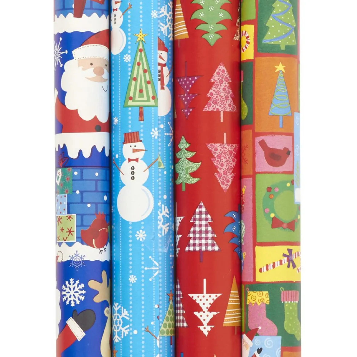 Papier cadeau motif Noël x4-Gifi Online