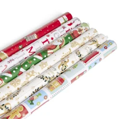 Papier cadeau Noël rouleau 2m - 6 modèles-Gifi
