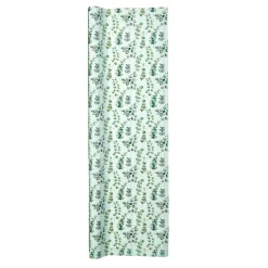 Papier cadeau Noël Wintergarden motif feuillage vert-Gifi Outlet