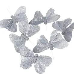 Papillon argenté x6-Gifi Best