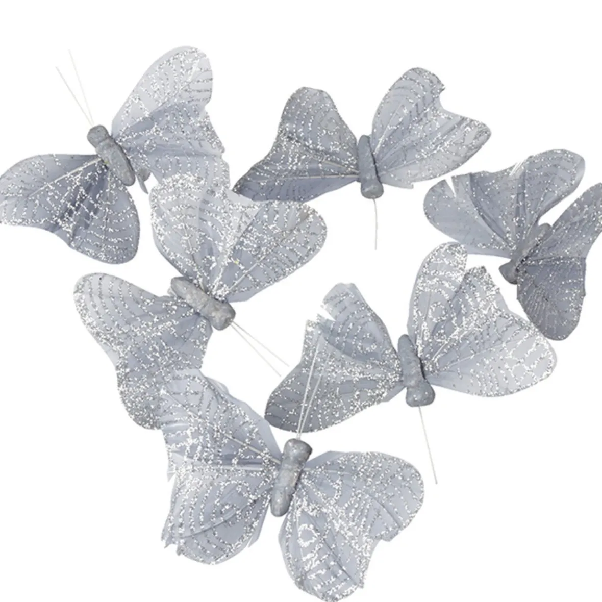 Papillon argenté x6-Gifi Best