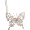 Papillon de Noël pailleté à suspendre 8xH10cm-Gifi