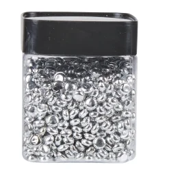 Perles plates décoratives argentées-Gifi Best