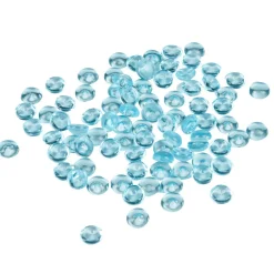 Perles plates décoratives bleues-Gifi Online