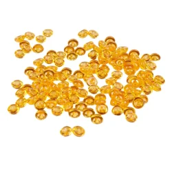 Perles plates décoratives oranges-Gifi New