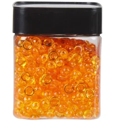 Perles plates décoratives oranges-Gifi New