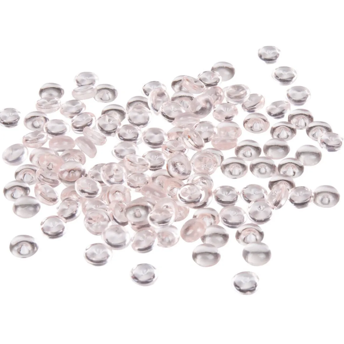 Perles plates décoratives roses clair-Gifi Discount