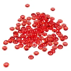 Perles plates décoratives rouges-Gifi Online
