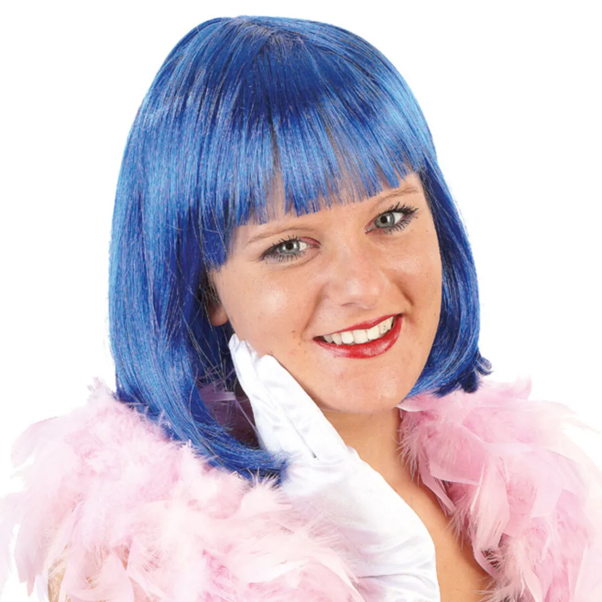 Perruque cabaret bleue-Gifi Sale