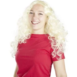 Perruque femme blonde bouclée-Gifi New