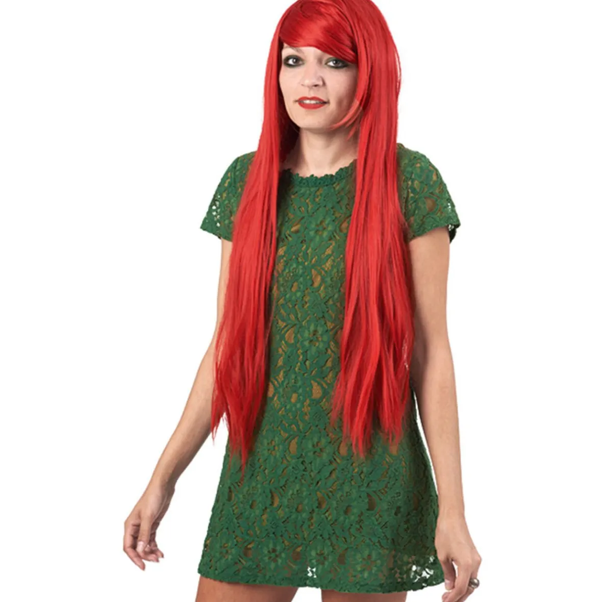 Perruque femme manga rouge-Gifi Hot