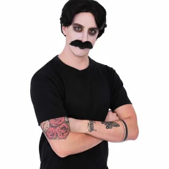 Perruque homme comte gothique pour déguisement Halloween-Gifi Sale