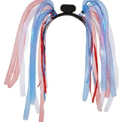 Perruque lumineuse tricolore supporter France-Gifi Best