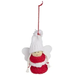 Personnage à suspendre rouge et blanc - Fille/Père Noël/Ange-Gifi New