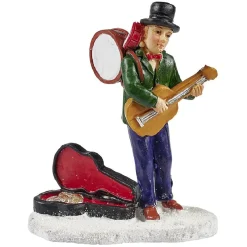 Personnage musicien de rue Village de Noël-Gifi Online