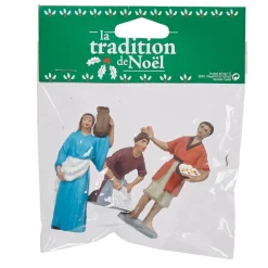 Personnage traditionnel scène de Noël x3-Gifi New