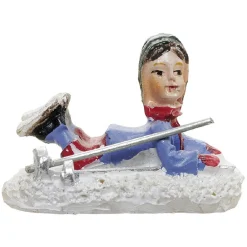 Personnage village de Noël enfant à ski-Gifi Hot