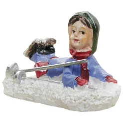 Personnage village de Noël enfant à ski-Gifi Hot