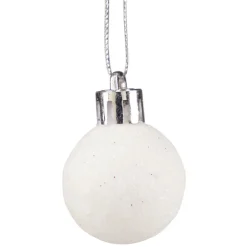 Petite boule de Noël polystyrène blanc Ø3cm x12-Gifi Outlet