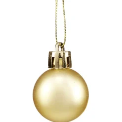 Petite boule de Noël polystyrène doré Ø3cm x12-Gifi Clearance