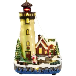 Phare lumineux animé et musical Village de Noël-Gifi New