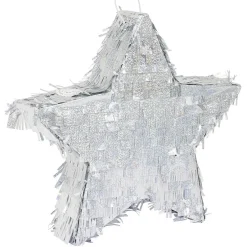 Piñata étoile argentée en carton-Gifi Sale