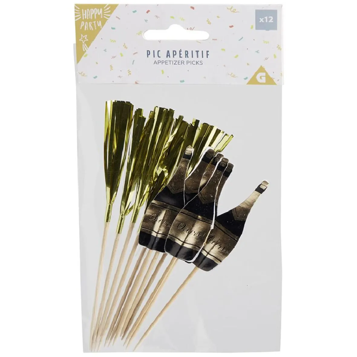 Pic apéritif décoratif argenté x12-Gifi Online