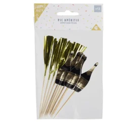 Pic apéritif décoratif argenté x12-Gifi Online