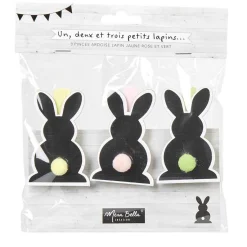 Pince ardoise lapin x3-Gifi New