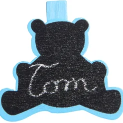 Pince ardoise ourson bleu x6-Gifi Clearance