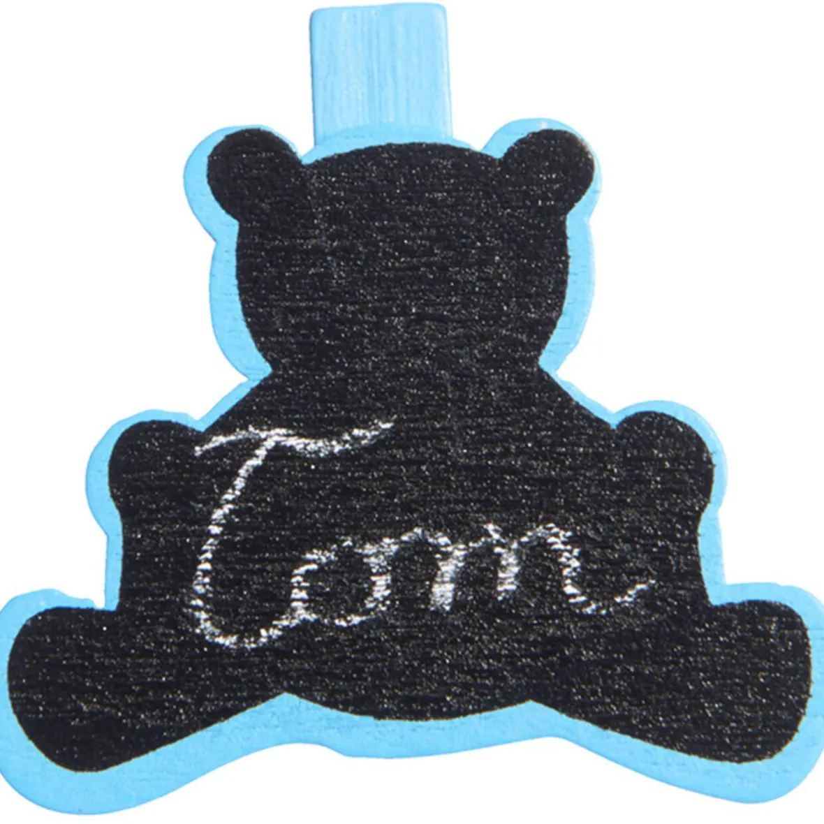 Pince ardoise ourson bleu x6-Gifi Clearance