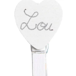 Pince coeur blanc x10-Gifi Clearance