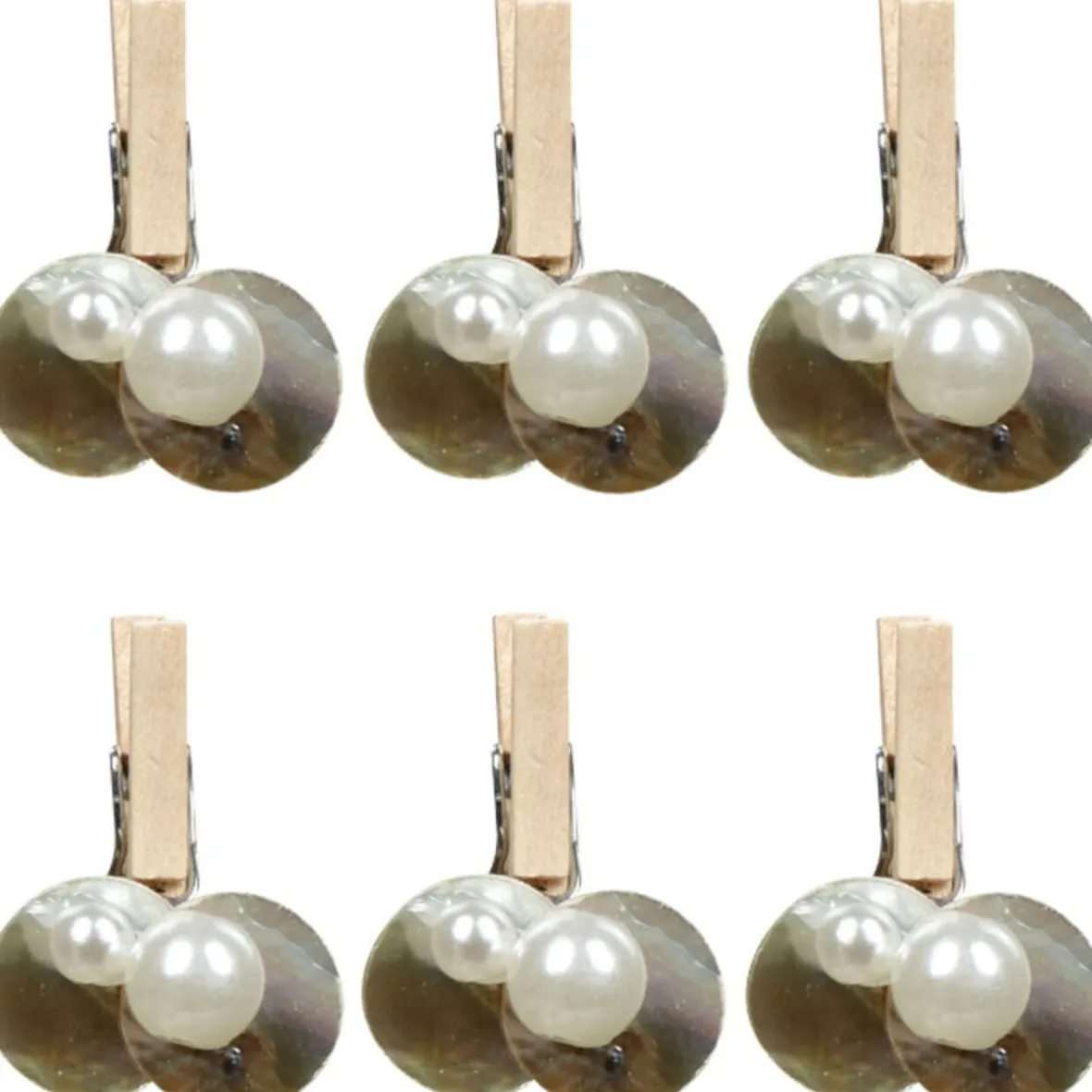 Pince coquillage ivoire x6-Gifi Clearance