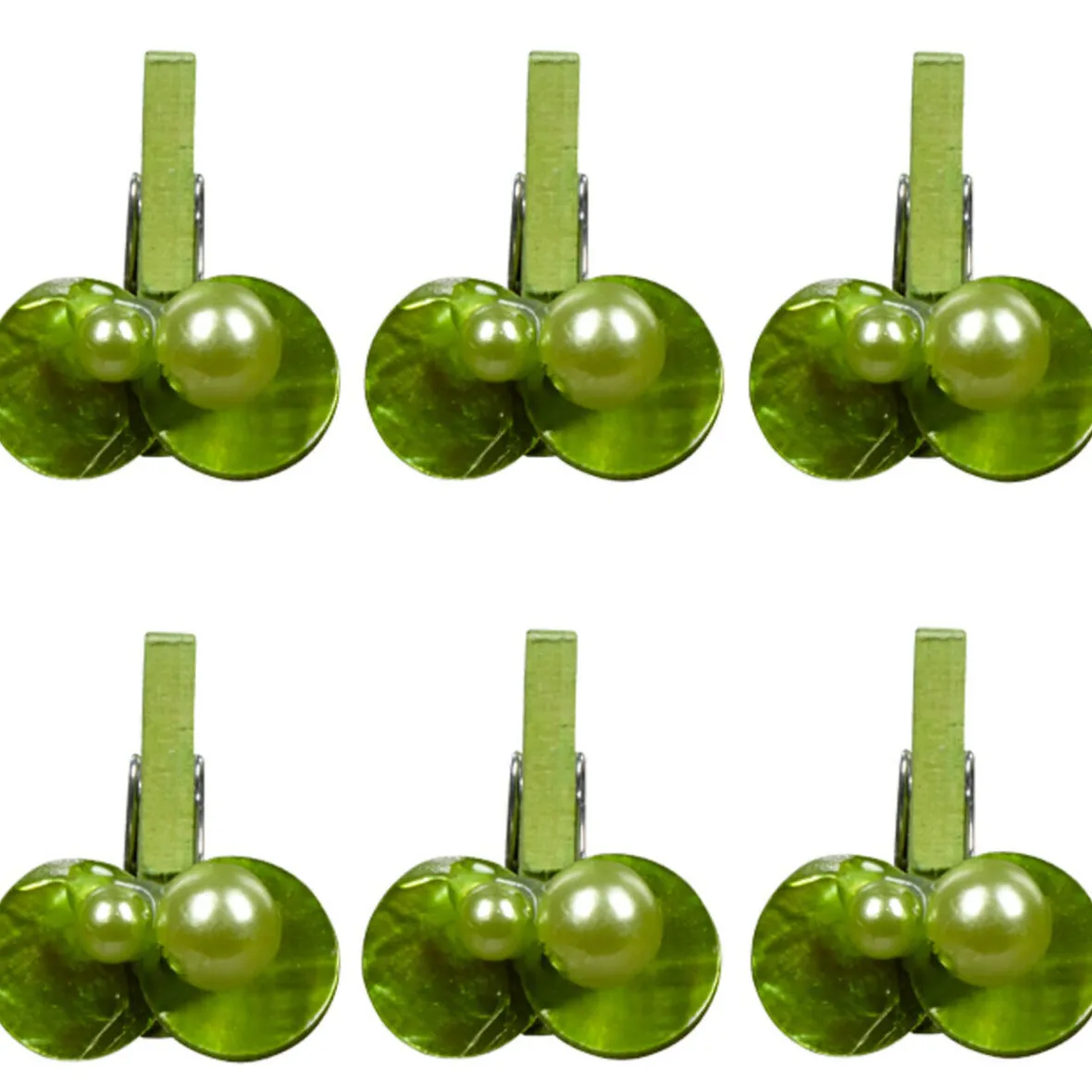 Pince coquillage vert x6-Gifi Hot