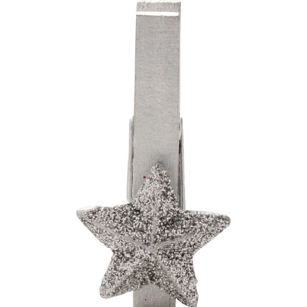 Pince en bois en forme d'étoile x10, 3 jeux de couleurs-Gifi Discount