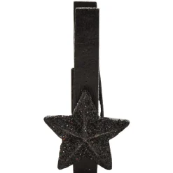 Pince en bois en forme d'étoile x10, 3 jeux de couleurs-Gifi Discount