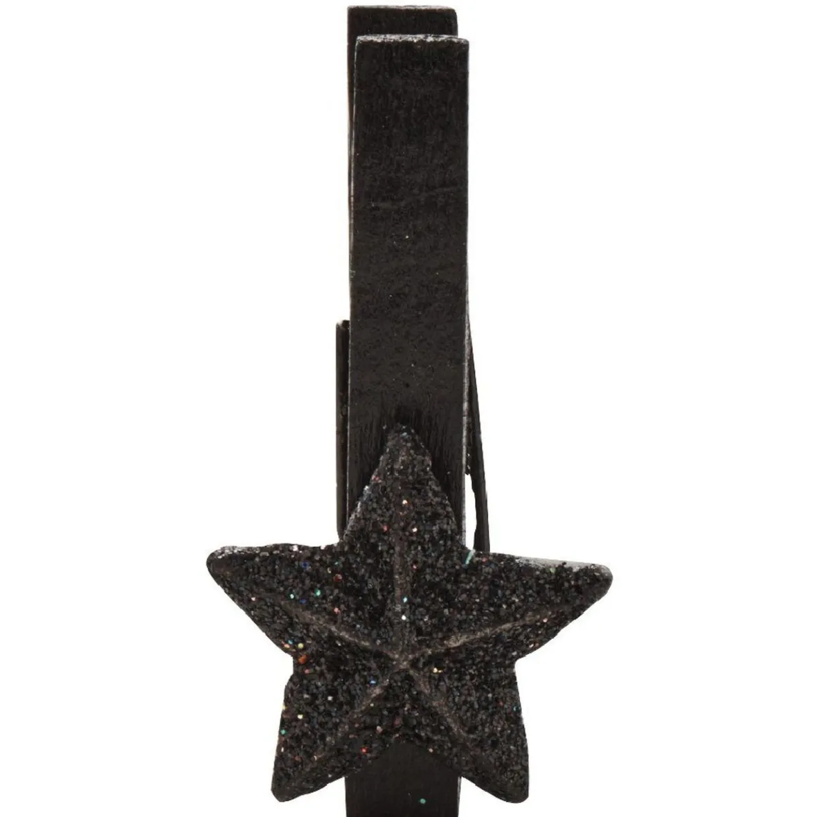 Pince en bois en forme d'étoile x10, 3 jeux de couleurs-Gifi Discount