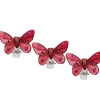 Pince papillon rouge bordeaux x3-Gifi Best