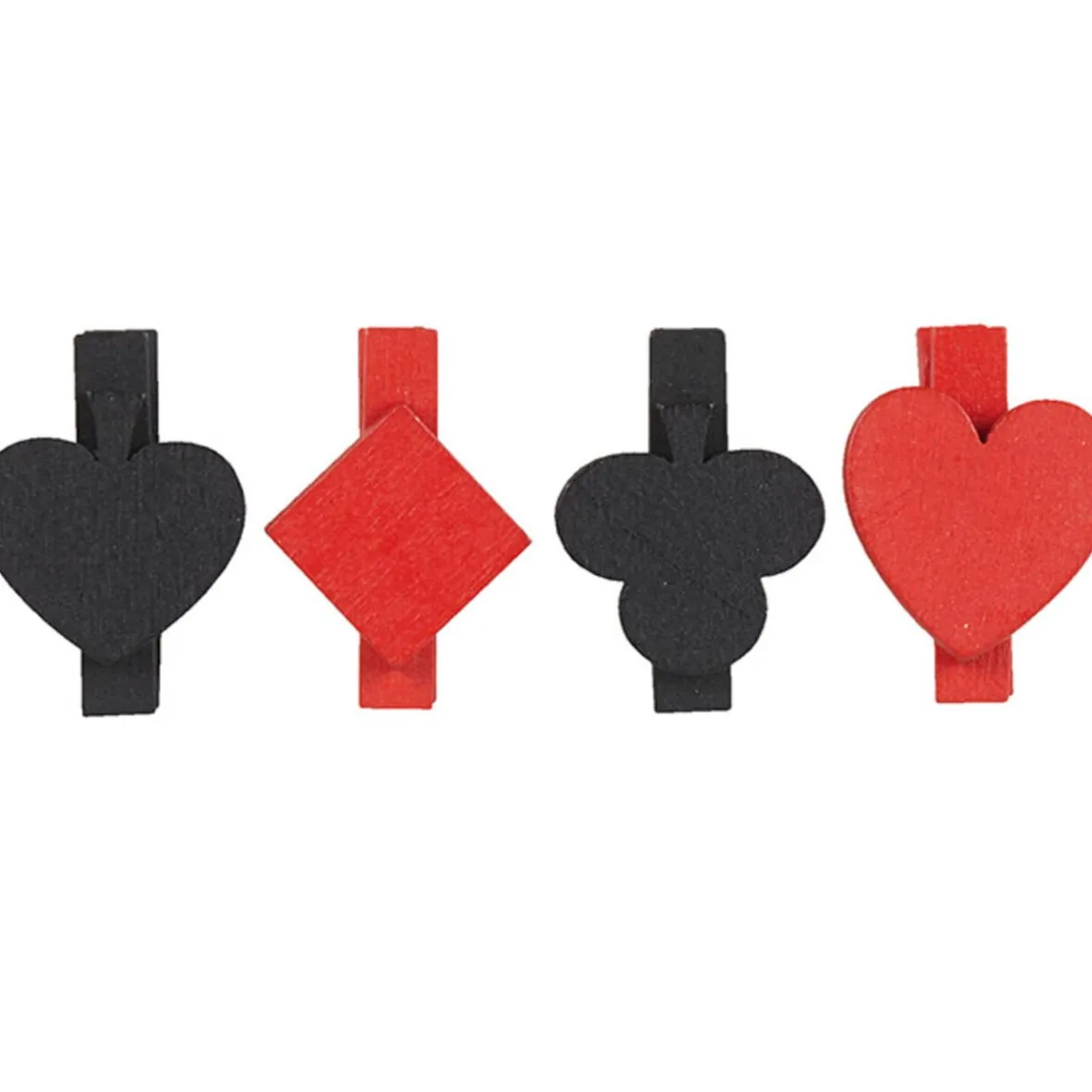 Pince porte nom design poker x4-Gifi New