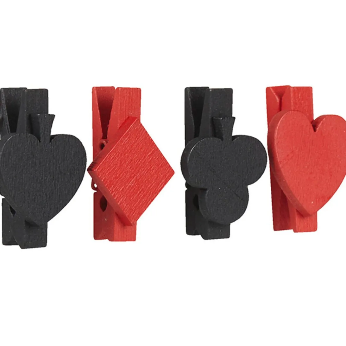 Pince porte nom design poker x4-Gifi New