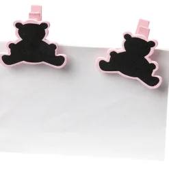 Pince porte nom rose x6-Gifi