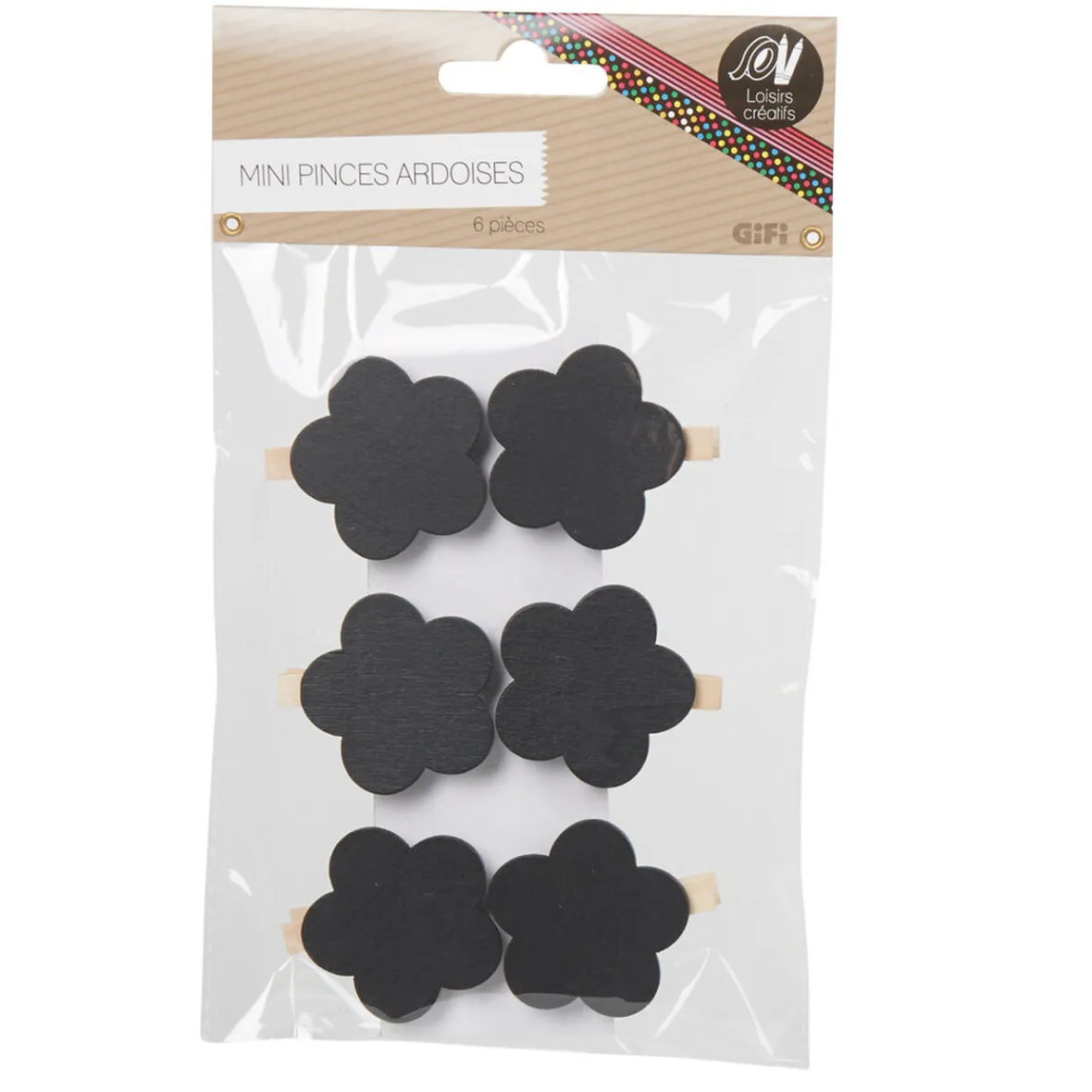 Pince étiquette ardoise x6-Gifi Online